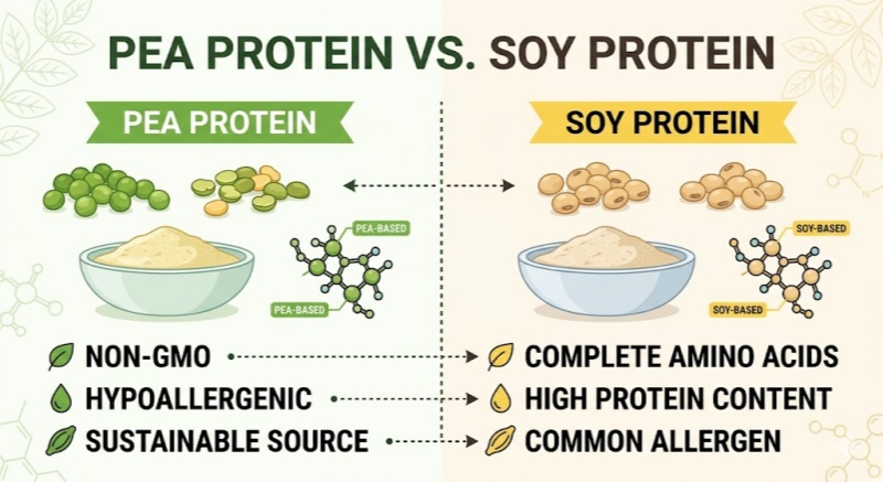 Pea Protein vs. Soy Protein